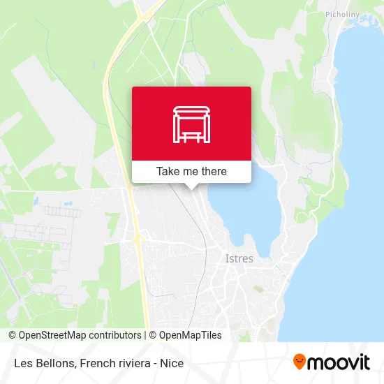 Les Bellons map