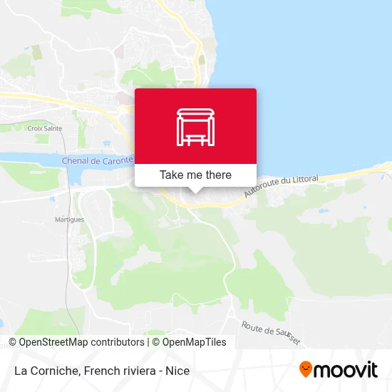 La Corniche map