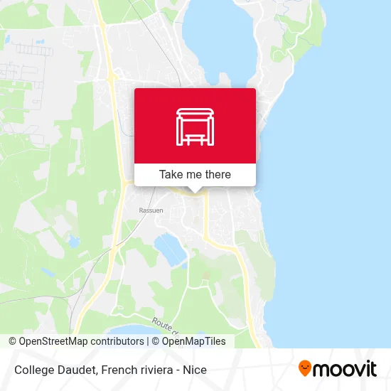 College Daudet map