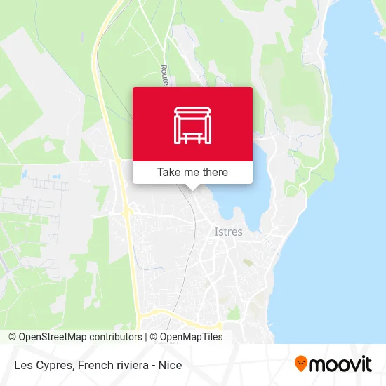 Les Cypres map