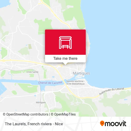 Les Lauriers map