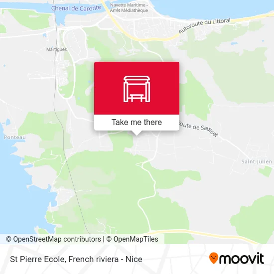 St Pierre Ecole map