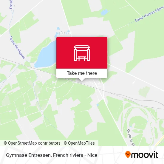 Gymnase Entressen map