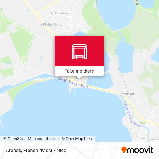 Arènes map