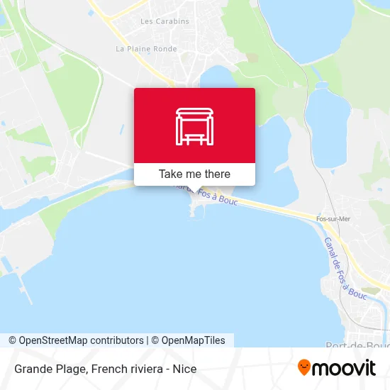Grande Plage map