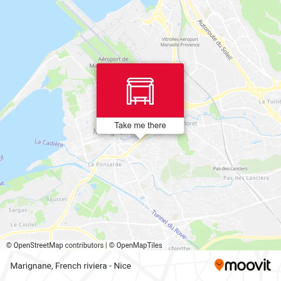 Marignane map