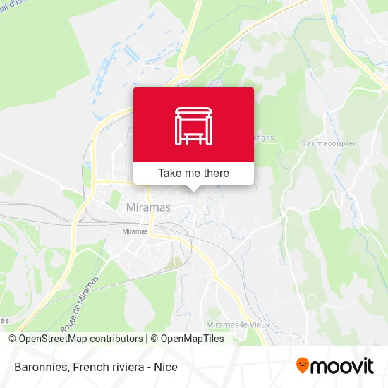 Baronnies map