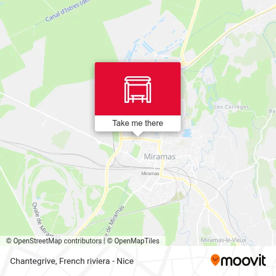 Mapa Chantegrive