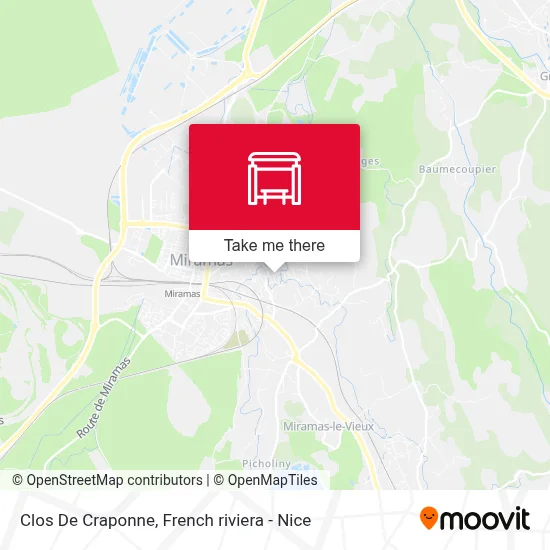 Clos De Craponne map