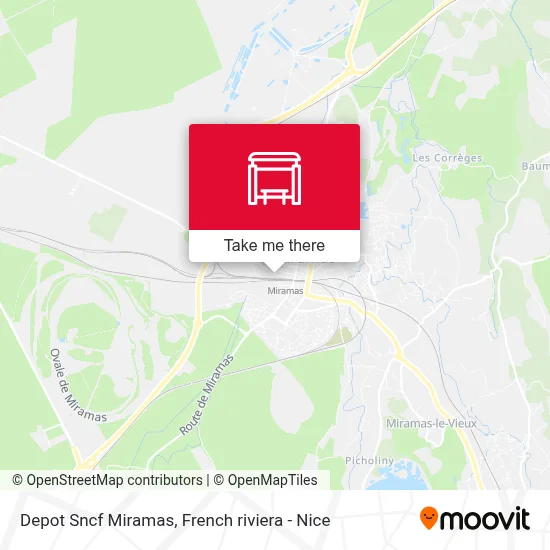 Depot Sncf Miramas map