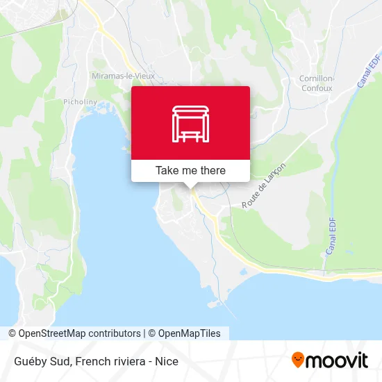 Mapa Guéby Sud