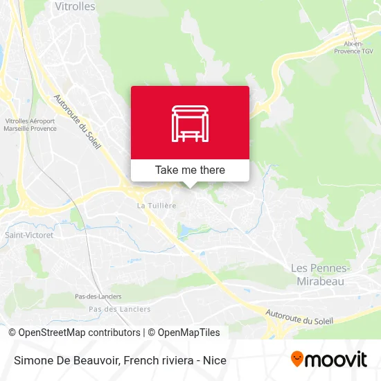 Simone De Beauvoir map