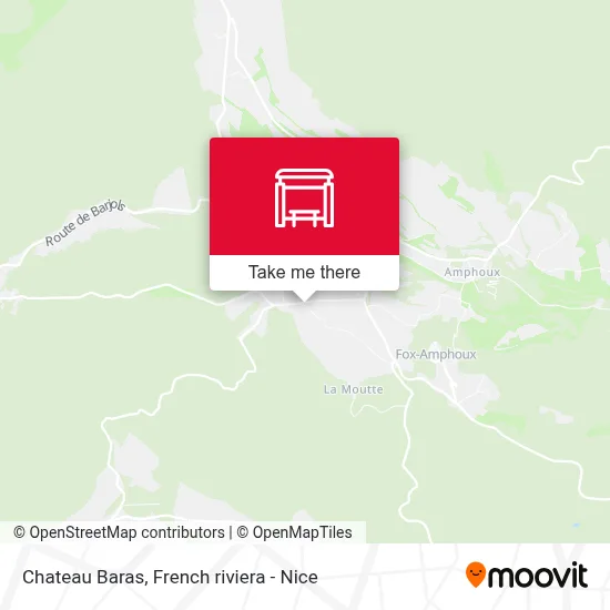 Chateau Baras map