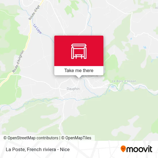 La Poste map