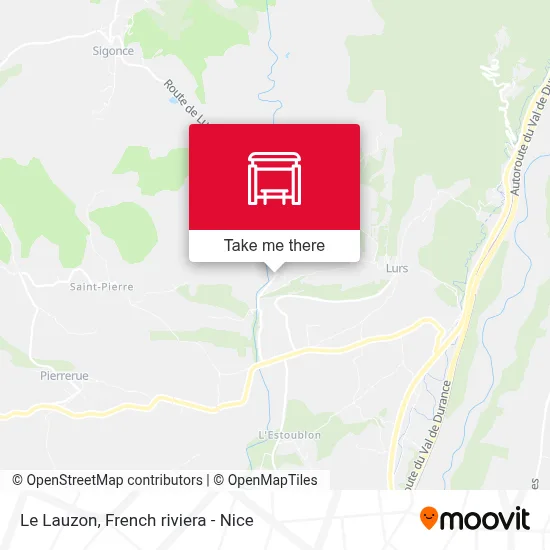 Le Lauzon map