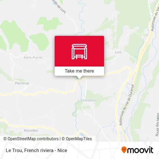 Le Trou map