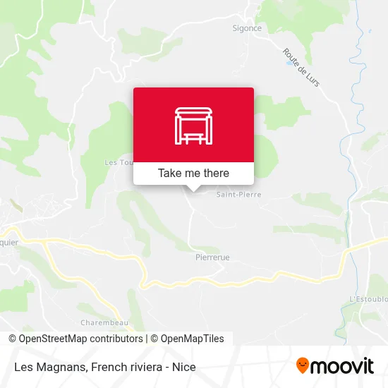Les Magnans map