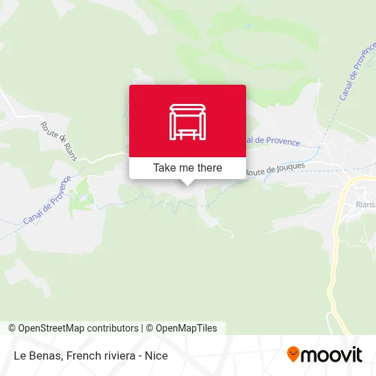 Le Benas map