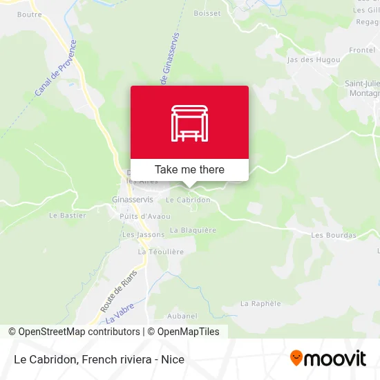 Le Cabridon map
