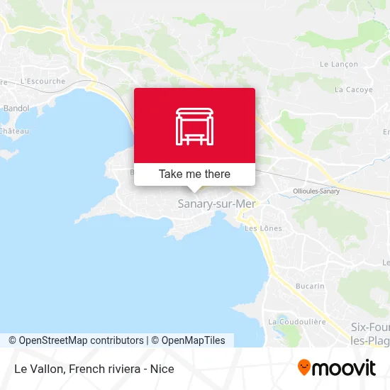 Le Vallon map