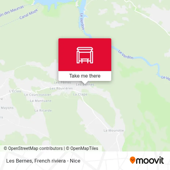 Les Bernes map
