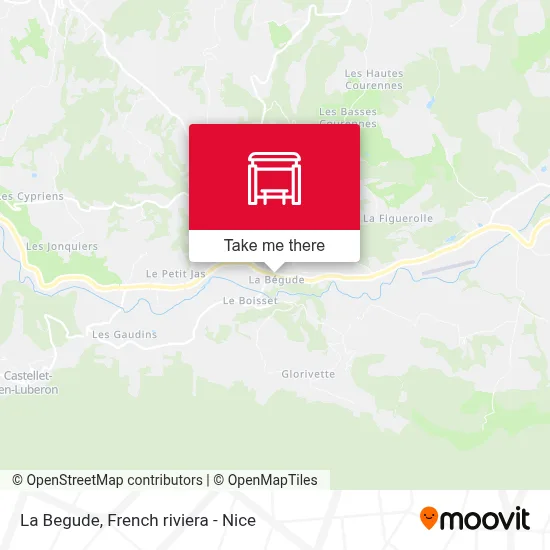 La Begude map