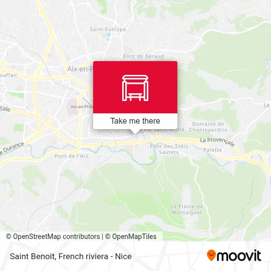 Mapa Saint Benoit