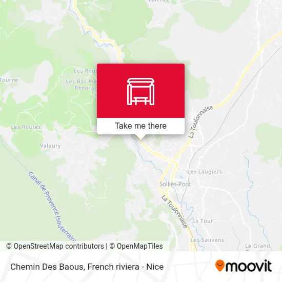 Chemin Des Baous map
