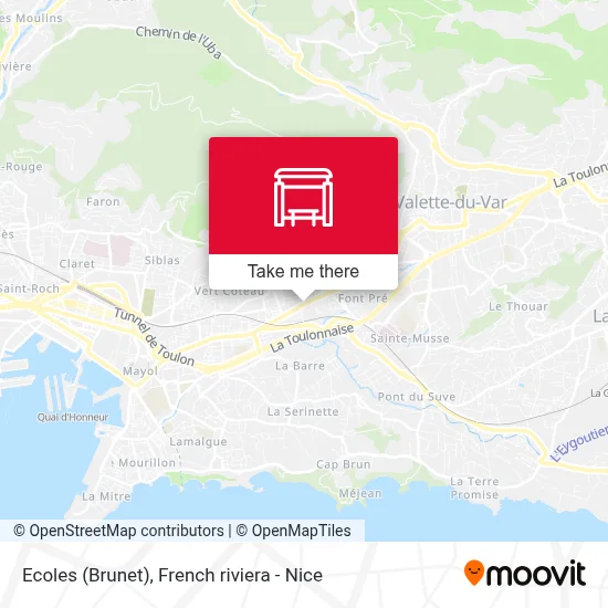 Ecoles (Brunet) map