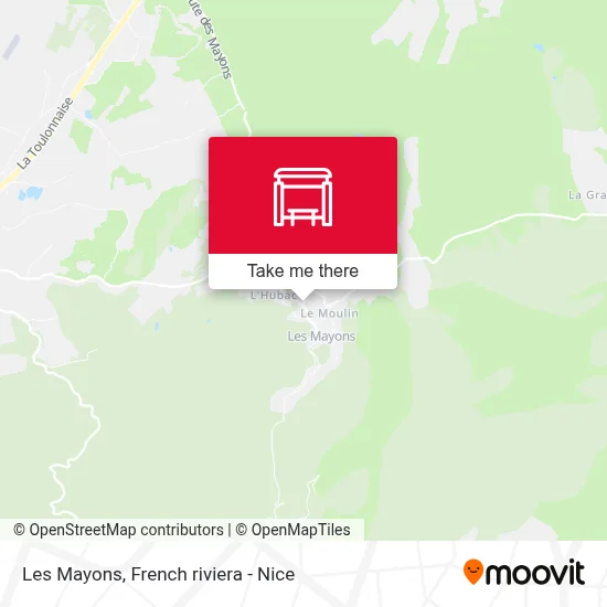 Les Mayons map