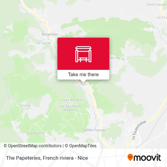 Les Papeteries map