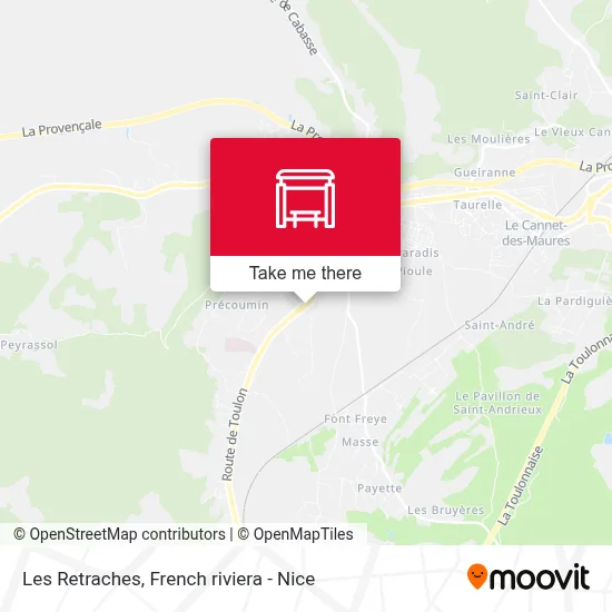 Les Retraches map