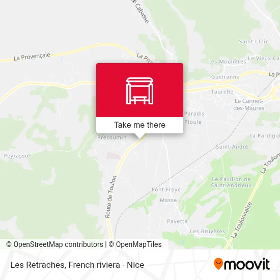 Les Retraches map
