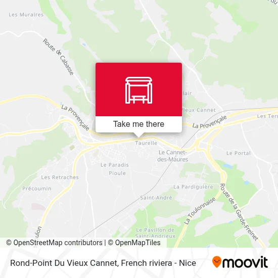 Rond-Point Du Vieux Cannet map