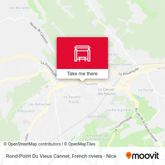 Rond-Point Du Vieux Cannet map