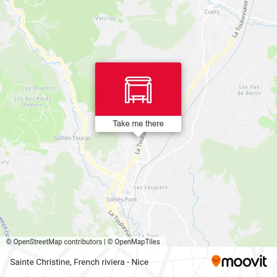 Sainte Christine map