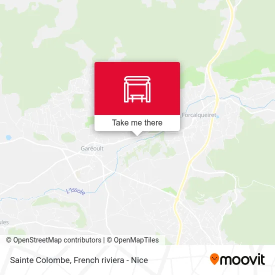 Sainte Colombe map