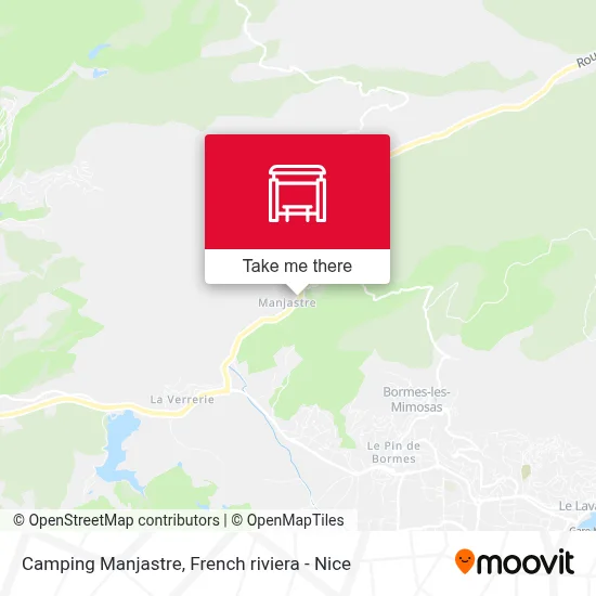 Camping Manjastre map