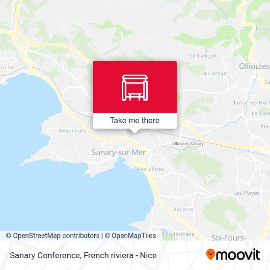 Sanary Conference map