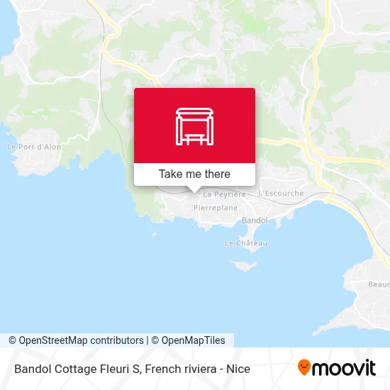 Bandol Cottage Fleuri S map