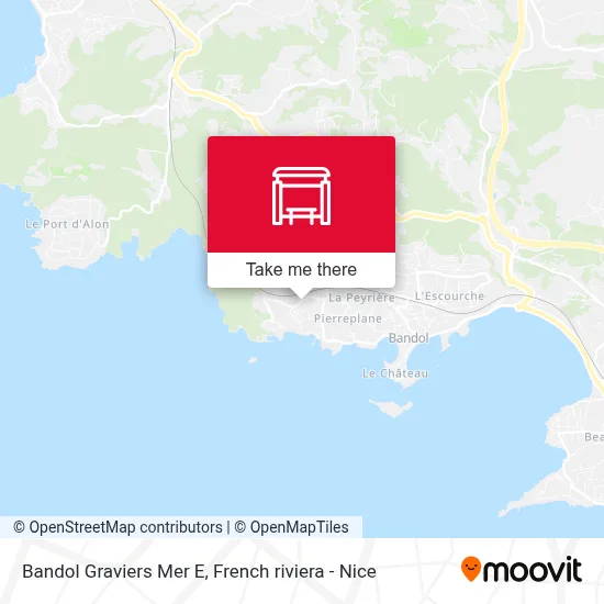 Bandol Graviers Mer E map