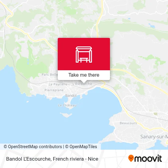 Bandol L'Escourche map