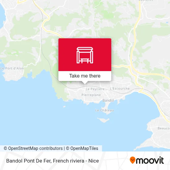Bandol Pont De Fer map