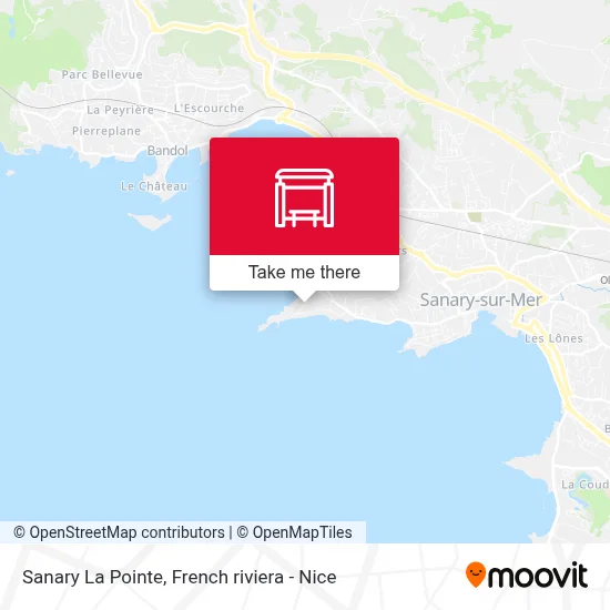 Sanary La Pointe map