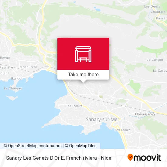 Sanary Les Genets D'Or E map
