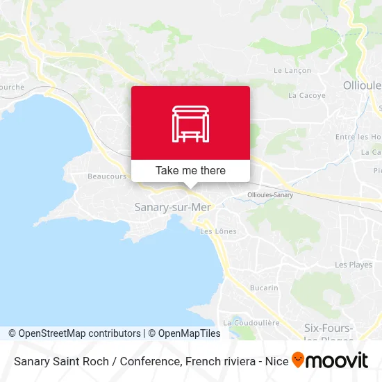 Sanary Saint Roch / Conference map