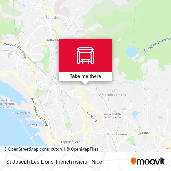 St Joseph Les Lions map