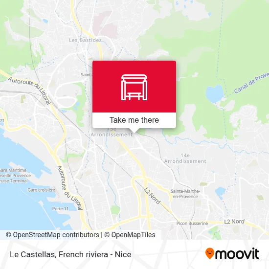 Le Castellas map