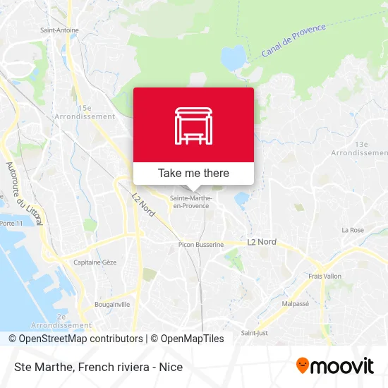 Ste Marthe map