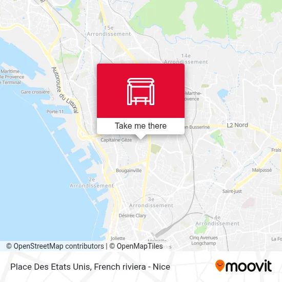 Place Des Etats Unis map